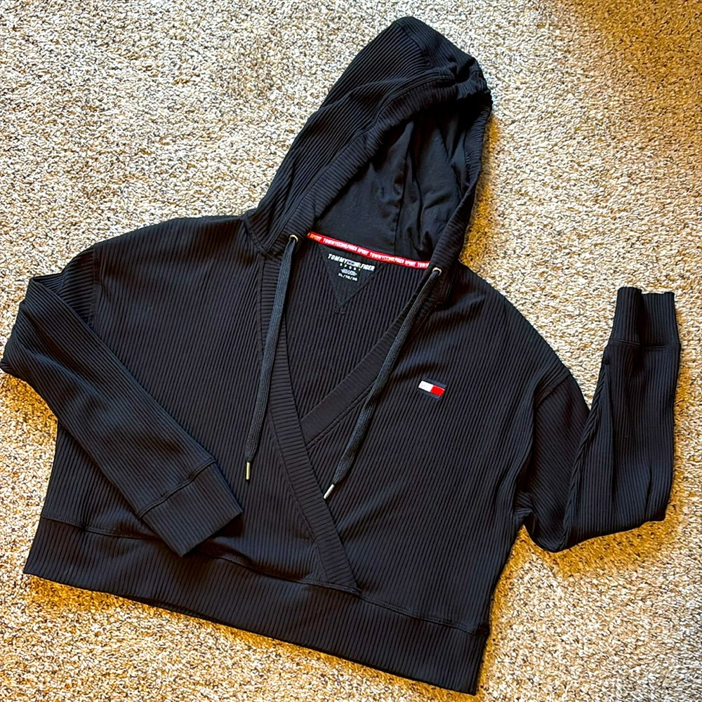 Tommy Hilfiger Black Hooded Top